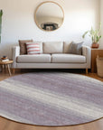 LOOMLAN Rugs Nira Purple Washable Indoor-Outdoor Rug