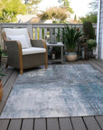 LOOMLAN Rugs Nocturne Blue Washable Indoor-Outdoor Rug