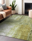 LOOMLAN Rugs Nocturne Green Washable Indoor-Outdoor Rug