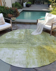 LOOMLAN Rugs Nocturne Green Washable Indoor-Outdoor Rug