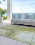LOOMLAN Rugs Nocturne Green Washable Indoor-Outdoor Rug