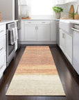 LOOMLAN Rugs Noe Orange Washable Indoor-Outdoor Rug