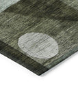 LOOMLAN Rugs Noel Olive Washable Indoor-Outdoor Rug