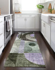 LOOMLAN Rugs Noel Olive Washable Indoor-Outdoor Rug