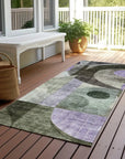 LOOMLAN Rugs Noel Olive Washable Indoor-Outdoor Rug