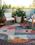 LOOMLAN Rugs Noel Orange Washable Indoor-Outdoor Rug