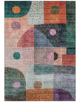 LOOMLAN Rugs Noel Orange Washable Indoor-Outdoor Rug
