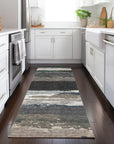 LOOMLAN Rugs Nomaria Black Washable Indoor-Outdoor Rug