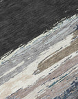 LOOMLAN Rugs Nomaria Black Washable Indoor-Outdoor Rug