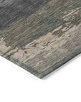 LOOMLAN Rugs Nomaria Black Washable Indoor-Outdoor Rug