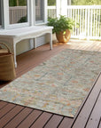 LOOMLAN Rugs Nora Brown Washable Indoor-Outdoor Rug