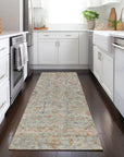 LOOMLAN Rugs Nora Brown Washable Indoor-Outdoor Rug
