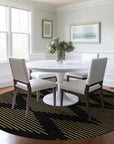 LOOMLAN Rugs Norelia Black Washable Indoor-Outdoor Rug