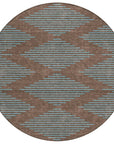 LOOMLAN Rugs Norelia Brown Washable Indoor-Outdoor Rug