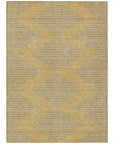 LOOMLAN Rugs Norelia Gold Washable Indoor-Outdoor Rug