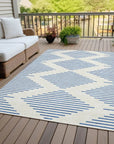 LOOMLAN Rugs Norelia Ivory Washable Indoor-Outdoor Rug