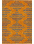 LOOMLAN Rugs Norelia Orange Washable Indoor-Outdoor Rug
