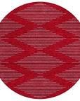 LOOMLAN Rugs Norelia Red Washable Indoor-Outdoor Rug
