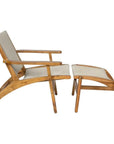 Seasonal Living Norway Outdoor Lounge Chair & Footstool Set of Two