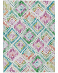 LOOMLAN Rugs Nova Teal Washable Indoor-Outdoor Rug