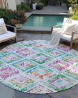 LOOMLAN Rugs Nova Teal Washable Indoor-Outdoor Rug