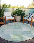 LOOMLAN Rugs Novanta Blue Washable Indoor-Outdoor Rug