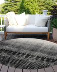LOOMLAN Rugs Novelle Black Washable Indoor-Outdoor Rug