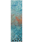 LOOMLAN Rugs Nuvane Blue Washable Indoor-Outdoor Rug