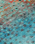LOOMLAN Rugs Nuvane Blue Washable Indoor-Outdoor Rug