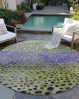 LOOMLAN Rugs Nuvane Green Washable Indoor-Outdoor Rug