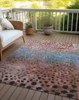 LOOMLAN Rugs Nuvane Orange Washable Indoor-Outdoor Rug