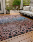 LOOMLAN Rugs Nuvane Orange Washable Indoor-Outdoor Rug
