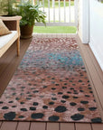 LOOMLAN Rugs Nuvane Orange Washable Indoor-Outdoor Rug