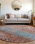 LOOMLAN Rugs Nuvane Orange Washable Indoor-Outdoor Rug