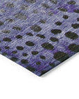 LOOMLAN Rugs Nuvane Purple Washable Indoor-Outdoor Rug