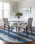 LOOMLAN Rugs Nyelle Blue Washable Indoor-Outdoor Rug