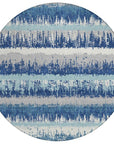 LOOMLAN Rugs Nyelle Blue Washable Indoor-Outdoor Rug
