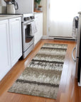 LOOMLAN Rugs Nyelle Brown Washable Indoor-Outdoor Rug