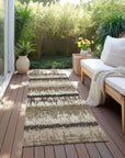 LOOMLAN Rugs Nyelle Brown Washable Indoor-Outdoor Rug
