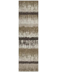 LOOMLAN Rugs Nyelle Brown Washable Indoor-Outdoor Rug