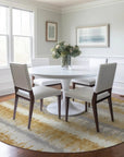 LOOMLAN Rugs Nyelle Gold Washable Indoor-Outdoor Rug