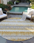 LOOMLAN Rugs Nyelle Gold Washable Indoor-Outdoor Rug