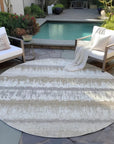 LOOMLAN Rugs Nyelle Ivory Washable Indoor-Outdoor Rug