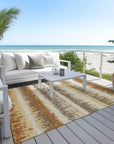 LOOMLAN Rugs Nyelle Mocha Washable Indoor-Outdoor Rug
