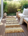 LOOMLAN Rugs Nyelle Mocha Washable Indoor-Outdoor Rug