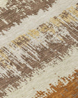 LOOMLAN Rugs Nyelle Mocha Washable Indoor-Outdoor Rug