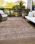 LOOMLAN Rugs Nymara Orange Washable Indoor-Outdoor Rug
