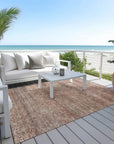 LOOMLAN Rugs Nymara Orange Washable Indoor-Outdoor Rug