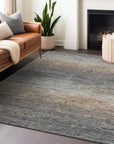 LOOMLAN Rugs Nyra Gray Washable Indoor-Outdoor Rug