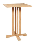 Oasis 3 - Piece Square Bar Height Teak Outdoor Dining Set - LOOMLAN - HiTeak - Outdoor Bistro Sets